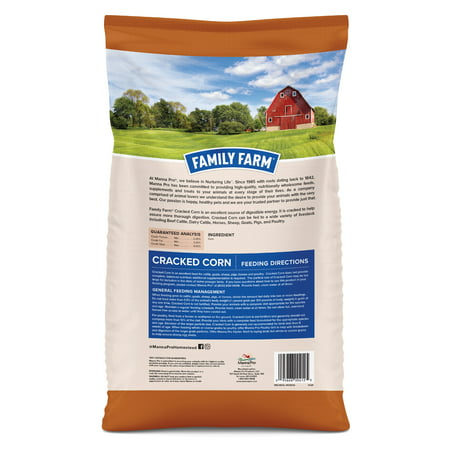 Family Farm Cracked Corn | Grain for Multiple Animal Species |40 lb