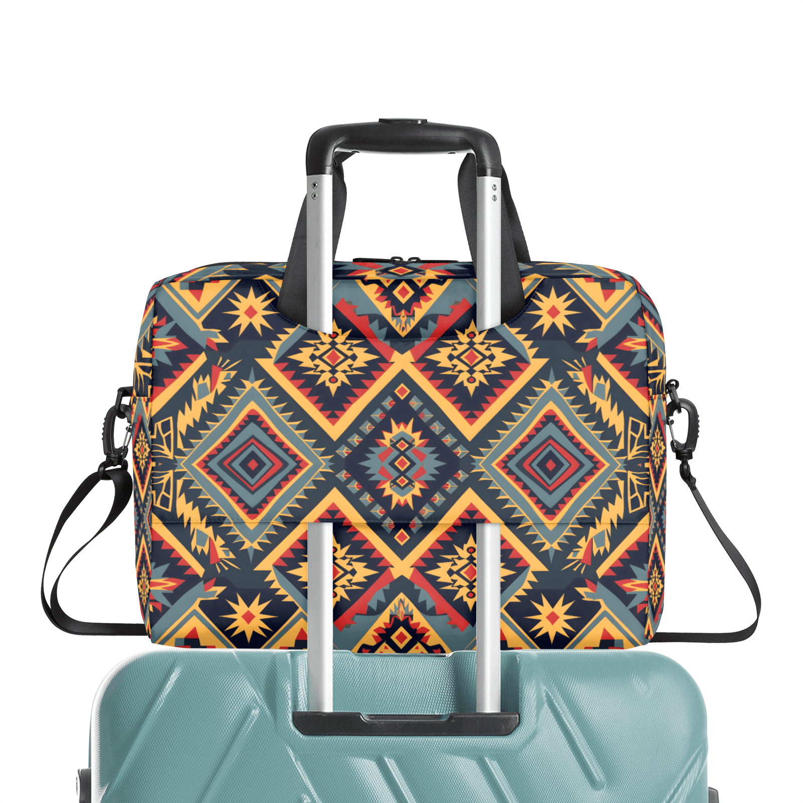 Herdesigns Aztec Laptop Bag for Women Men, Computer Case Briefcase Messenger Bags, 15-15.6 inch Laptop Sleeve Shoulder Bag