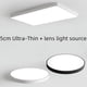 thumbnail image 3 of Lámpara de techo LED ultradelgada rectangular para sala de estar, pasillo, balcón, iluminación redonda para dormitorio principal, 3 of 4