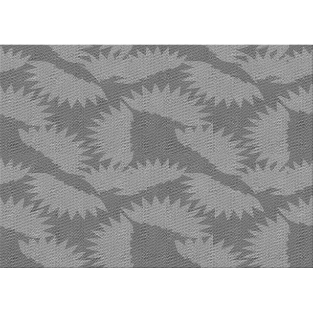 Ahgly Tapis Rectangulaire Lavable en Machine Intérieur Transitionnel Gris Fumé, 2 Pieds x 4 Pieds