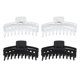 thumbnail image 1 of 4uds Garra Pinzas, Pelo Accesorios para Mujeres para Grueso Pelo Grande, Negro Transparente, 5.12", 1 of 7