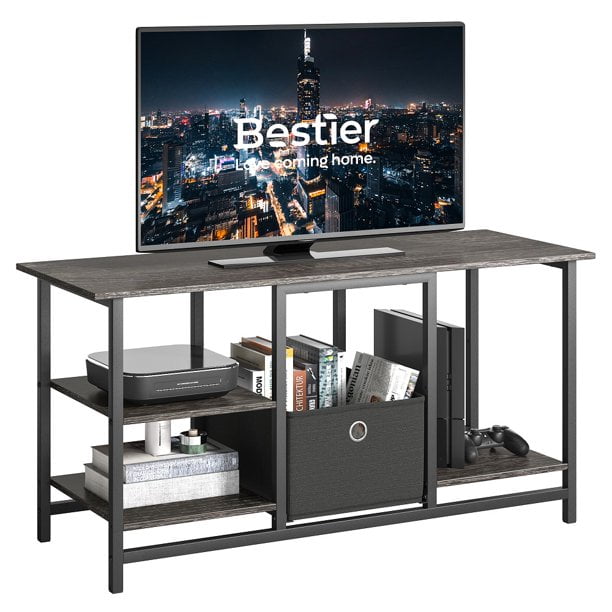 Bestier TV Stand for TVs up to 50", Black