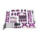 thumbnail image 1 of Kit de montaje de brazo oscilante delantero y trasero de Metal, ejes de transmisión, Control remoto, actualización de coche, reemplazo de pieza de repuesto para Wltoys 144002 144001 púrpura Inevent FN010077-01B, 1 of 7