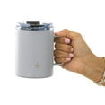 thumbnail image 2 of JoyJolt Vacuum Insulated Tumbler with Lid & Handle - 12 oz - Grey, 2 of 8