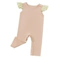 thumbnail image 3 of guohui Newborn Bodysuit Fashionable Solid Romper Summer Clothes for 12 to 18 months, 3 of 8