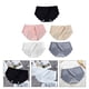 thumbnail image 3 of 5pcs mujer color puro triángulo transpirable pantalones (negro, blanco, rosa, gris claro), 3 of 5
