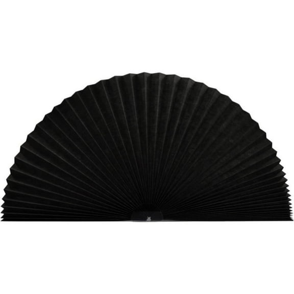Baozhu Arch Pleated Blinds Half Circle Semi-Blackout Blinds, Fan-Shaped Window Shades Light Filtering Pleated Fabric Shade, Easy to Cut and Install