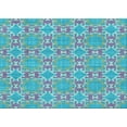 thumbnail image 1 of Ahgly Company Machine Washable Indoor Rectangle Transitional Bright Turquoise Blue Area Rugs, 7' x 9', 1 of 7