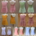 thumbnail image 3 of GYRATEDREAM Girls Cotton Ballet Leotards with Skirt Kids Adjustable Spaghetti Straps Bodysuit + Dance Dress Children Gymnastics Ballerina Dance Costumes for 6-13 Years, 3 of 3