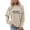 Beige, variant on Grandma Print Women's Sweatshirt Long Sleeve Crewneck Regular Fit Fall Basic Pullover Sweater Spring Tops