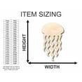 thumbnail image 2 of Unfinished Wood Jellyfish Shape - Ocean - Craft - up to 46" DIY 46" / 3/4", 2 of 3
