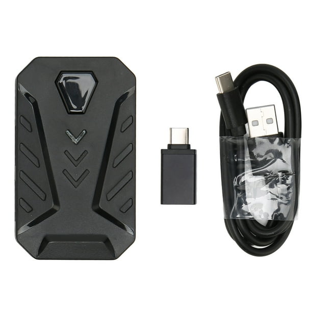 Convertidor de ratón y teclado, adaptador de controlador de juego Plug and Play con puerto de auriculares de 3,5mm para PS3, XBox y Switch