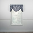 thumbnail image 3 of Ellis Curtain Meadow High Quality Room Darkening Solid Natural Color Lined Tie-Up Window Valance - 50 x22", Chrome, 3 of 5