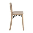 thumbnail image 4 of Linon Torino 24" Mid Back Indoor Cross Back Folding Wood Counter Stool, Graywash/Beige, 4 of 9