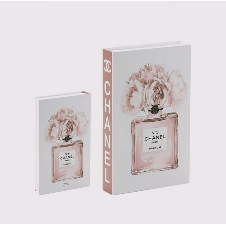 Chanel Pink Decorative Books Fashion Book Décor for Elegant and