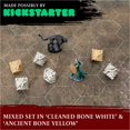 thumbnail image 2 of Juego de dados D10 y%D10: juego de seis dados de 10 caras: cuatro dados de rol con temática de calavera y hueso D10 y dos%D10 (D100). Regalo genial y único para mazmorras y dragones (Dnd) Warhammer D&, 2 of 5