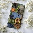thumbnail image 5 of Spiral Collage Phone Case, Abstract Earth Tones Fossil Crop Circle Art Cover for iPhone 17 16 15 14 13 12 11 Plus Pro Max Mini, 5 of 6