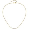 thumbnail image 3 of 14K Yellow Gold 1.5mm Singapore 1in+1in Adjustable Chain - 18"- Made In Italy, 3 of 8