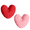 Heart Pillow-Red+Pink-S A9, variant on 2026 Upgrade Heart Shaped Throw Pillow – Faux Rabbit Fur Stripe Plush Love Cushion, 16x20 Inches for Living Room, Sofa & Holiday Decor (Red-M)