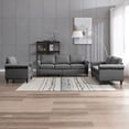 thumbnail image 6 of BALUS Living Room Sofa Set, Linen Fabric Sectional Sofa and Loveseat Sets, Free Combination Couch Perfect for Small Spaces, Dark Grey, 6 of 8