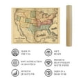 thumbnail image 4 of 1861 American Civil War Map - Vintage Map of the United States Showing the Location of Military Posts, Arsenals, Navy Yards and Ports of Entry, 4 of 8