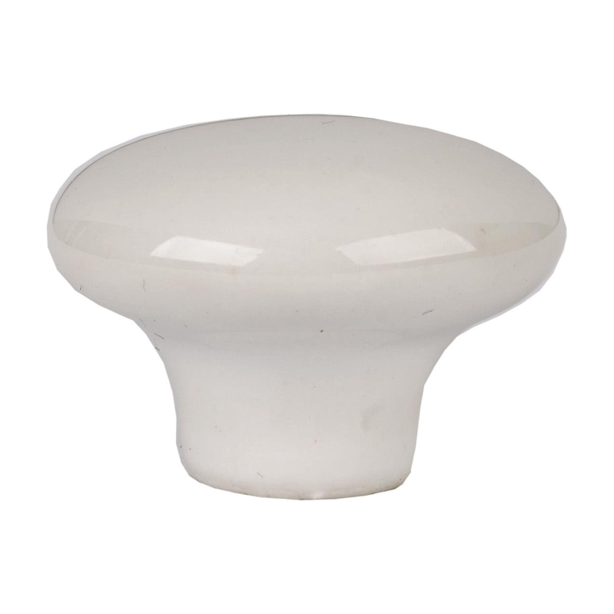 Mainstays, 34mm Diameter Cabinet Knob Ceramic White with 2 Screws 2 Pieces