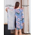 thumbnail image 5 of Pinspark Hospital Nightgowns Women Open Back Nightdress Bedridden Elderly Women' Pajama Dress Long Sleeve Post Surgery Gowns, 5 of 6