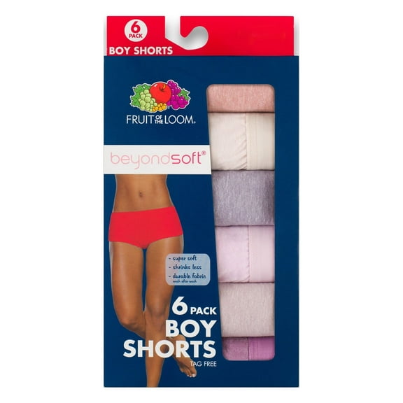 Women's Beyondsoft Boy Short, 6 Pack