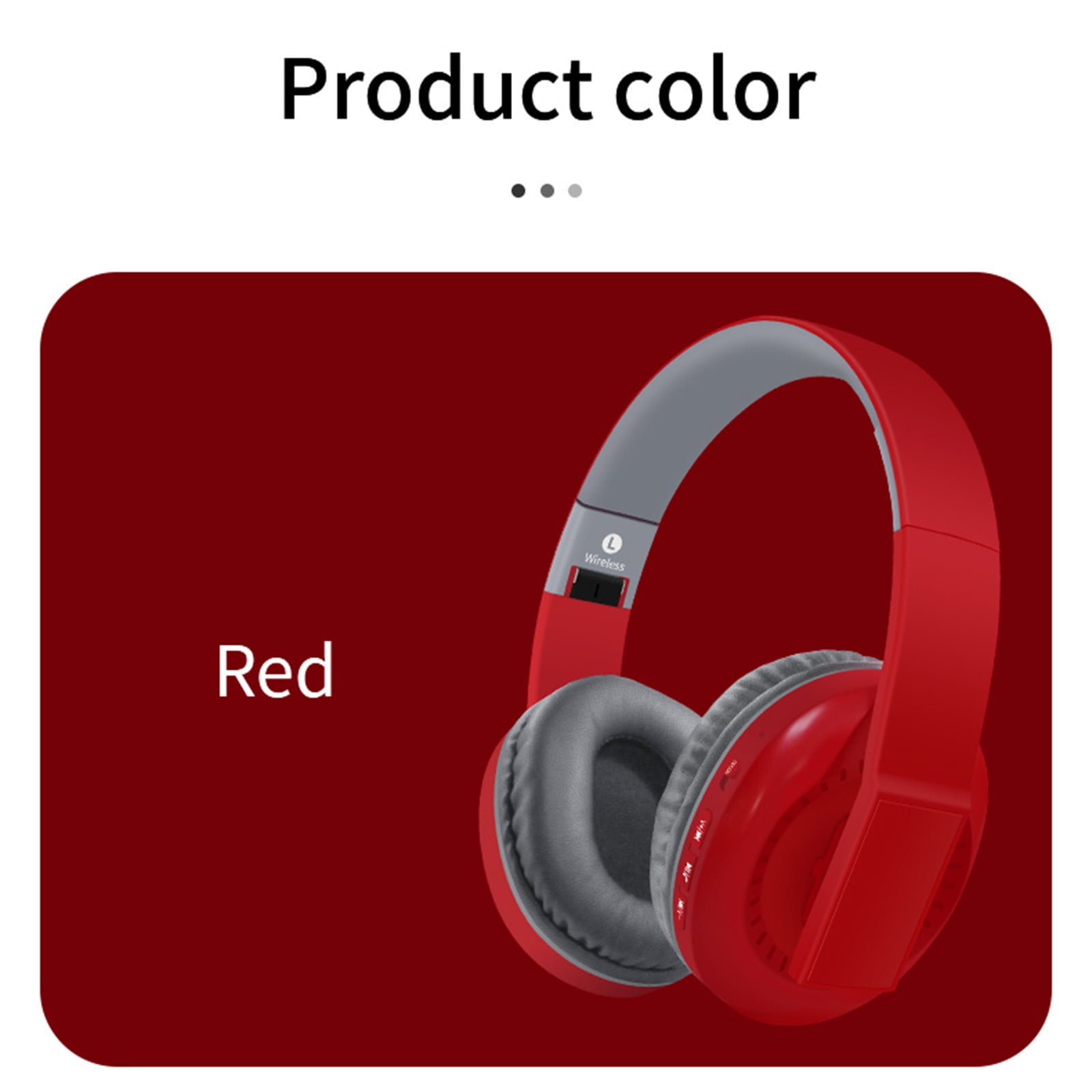 Bluetooth Headset – 5.3 Wireless Bluetooth Headset, Full-Ear Heavy Plug-In Card, Foldable And Telescopic Plug-In Cable For Communication