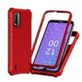 thumbnail image 2 of Phone Case for Nokia C210,  Full Body  TPU Cover Case + Ring/ Tempered Glass (Red), 2 of 7