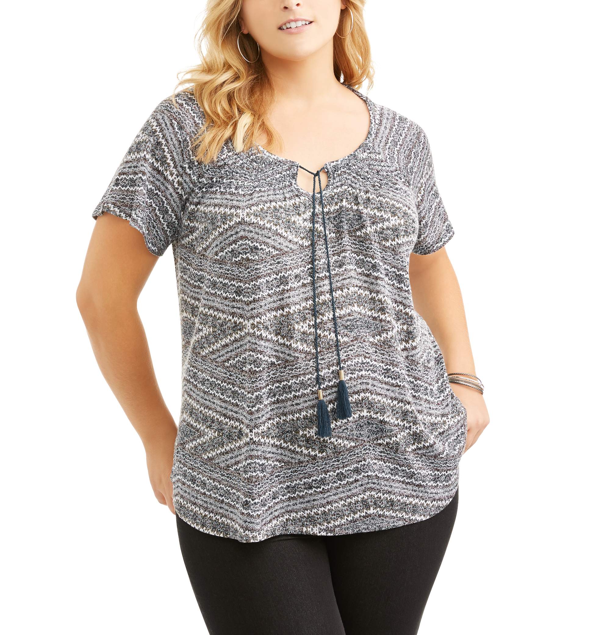 tie front peasant top