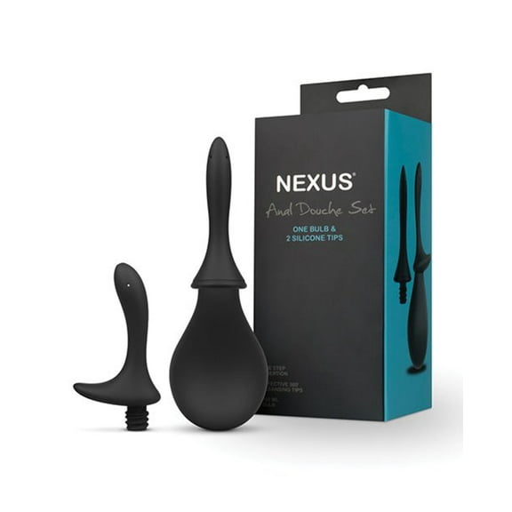 Nexus Anal Douche Set Silicone Black