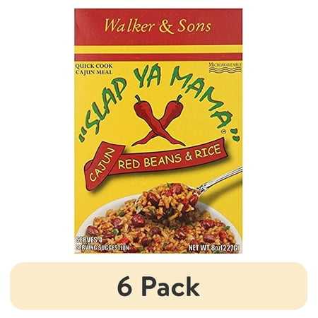 (6 pack) Slap Ya Mama Walker & Sons Slap Ya Mama Red Beans & Rice Mix 8 oz