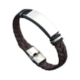 thumbnail image 4 of Pulsera del día de San Valentín Pulsera de pareja Decoración Joyería de muñeca con dijes ligeros para Acción de Gracias Día de la Madre Aniversario Marrón Plata, 4 of 8