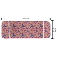 thumbnail image 2 of Bird Microwave Oven Cover, Colorful Tropical Parrots Pattern Animals with Ornate Wings Long Tails, Water Resistant Organizer with Pockets for Kitchen, 36" x 12", Pastel Pink Multicolor, by Ambesonne, 2 of 4