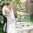 thumbnail image 3 of Willstar Wedding Gift Card Holder, Clear Acrylic with Lock and Thank You Sign, 1 Count, 3 of 10