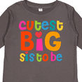 thumbnail image 4 of Inktastic Cutest Big Sis to Be Girls Long Sleeve Toddler T-Shirt, 4 of 5
