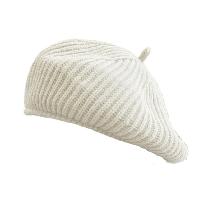 Boina Francesa - Lana Color Sólido Gorro para Mujer Sombrero Color Sólido Clásico Artista Francés Boina Sombrero Boinas para Mujer