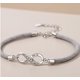 thumbnail image 1 of Pulsera de pareja de 8 caracteres para hombres y mujeres, un par de amor ilimitado, pulsera de pareja con anillo Mobius de cuerda tejida a mano creativa, 1 of 5