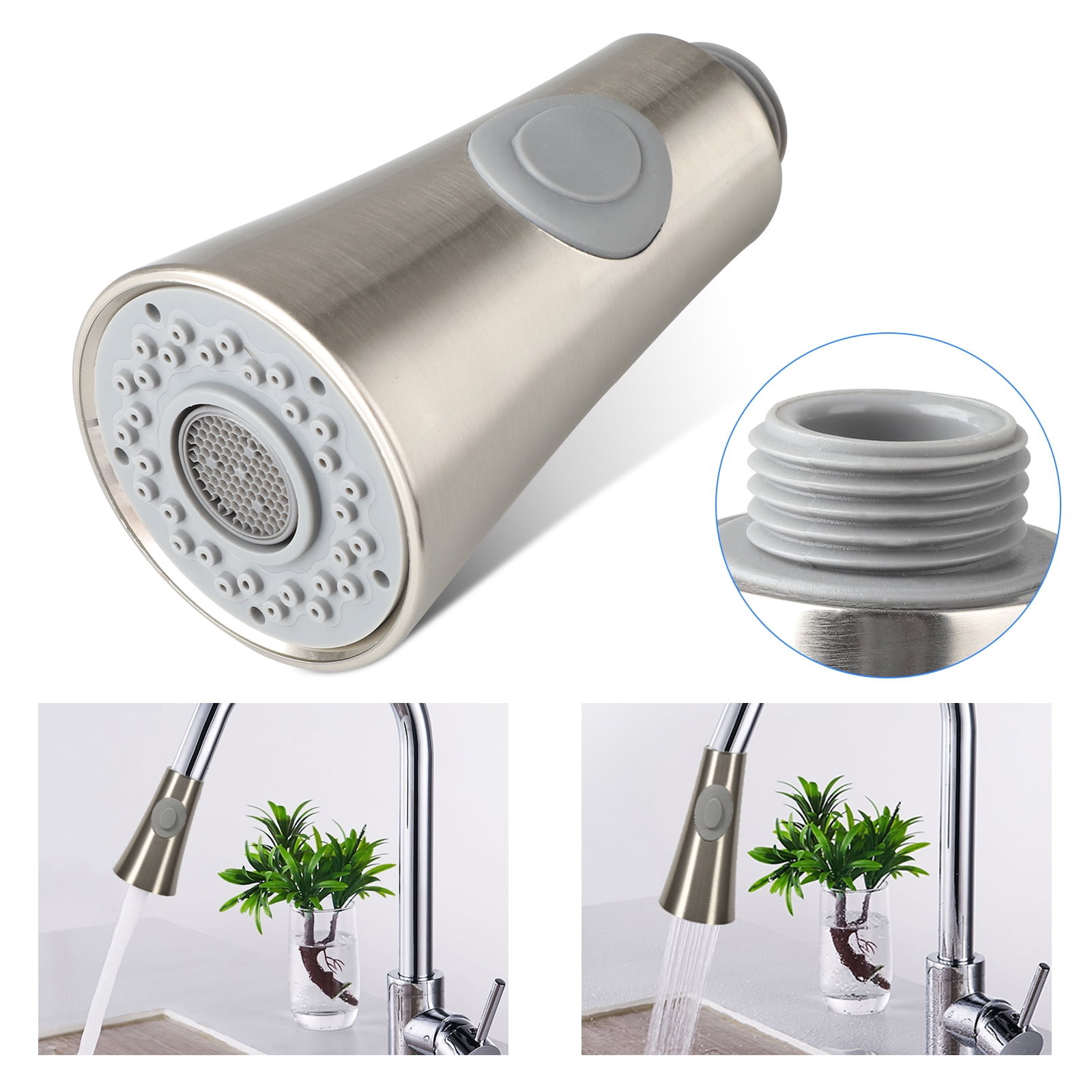 EEEkit Pull Down Faucet Spray Head, Angle Simple Kitchen ...