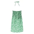 thumbnail image 5 of Summer Savings Clearance!Viikei Women's Casual Pocket Short Sleeve Dress,Women Summer Dresses Beach Lace Panel Print Sleeveless Casual Loose Tank Dress Green XL, 5 of 5