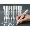 thumbnail image 2 of LNGOOR 1 PC/5 PCS/12PCS Not Erasable White Chalk Markers Chalk Pens - White  Marker Pen For Blackboard  Chalkboards  Windows  Glass  Bistro  Signs, 2 of 7