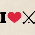 thumbnail image 2 of CafePress - I Love Field Hockey Clubs Tote Bag - Unisex Canvas Tote Bag, Beige, 1-Piece, 2 of 6