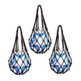 thumbnail image 2 of 3 Pcs Sac Volleyball Basketball Soccer Soccer Filet de Rangement Sac Ballon Transport Maille pour Ballon Simple (Noir), 2 of 7