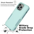 thumbnail image 6 of For Apple iphone 15 Pro Phone Case, Ebizware Heavy Duty Shockproof Case [Military Grade Drop Tested] Dual Layer Full Body Protective Cover for iphone 15 Pro - Mint Green, 6 of 8