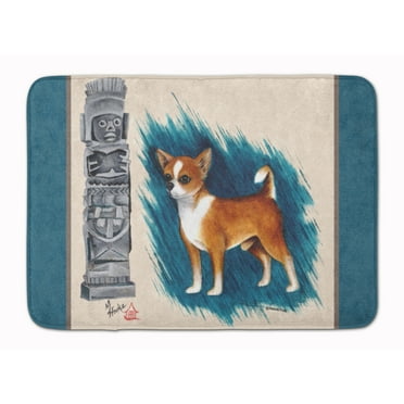 Carolines Treasures MH1011RUG Chihuahua Totem Machine Washable Memory Foam Mat 19 X 27" multicolor