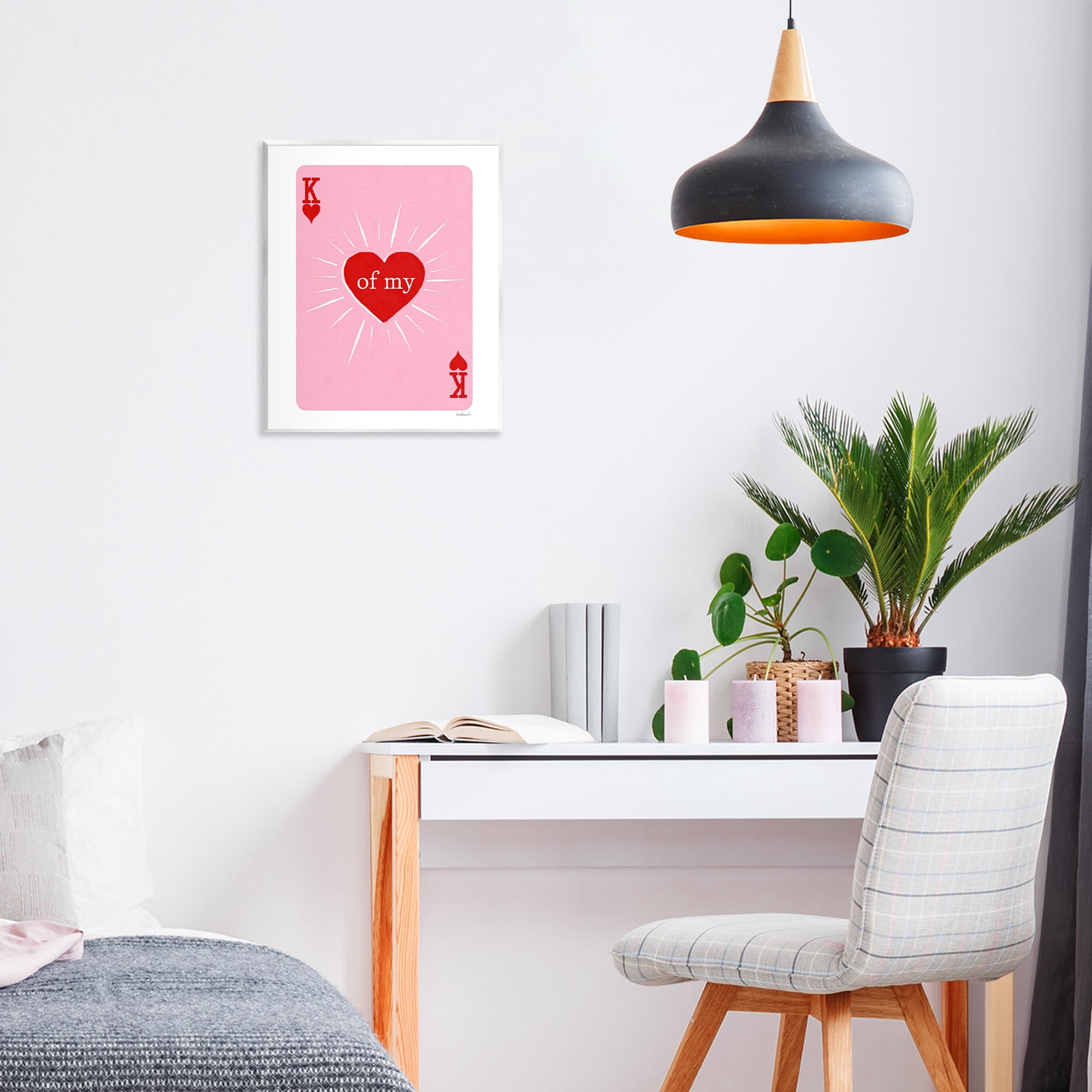 King Of My Heart Wall Plaque Art, design by Amanda Greenwood