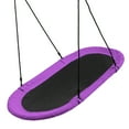thumbnail image 7 of Topbuy 60" Flying Saucer Tree Swing Set Outdoor Oval Swing Adjustable Hanging Ropes for Kids Purple, 7 of 7