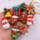 thumbnail image 2 of Figuras de resina con forma de hombre de jengibre y muñeco de nieve, campanas, árbol de Navidad, dibujos animados, 10 unidades, para manualidades, álbumes de recortes, 2 of 5