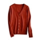 thumbnail image 4 of Suéter de cuello en V para mujer, nuevo suéter de primavera y otoño para mujer, cárdigan de punto de manga larga con cuello en V y cuello en V, cárdigan de punto de gran tamaño para mujer., 4 of 9